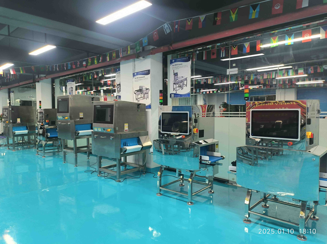 מערכת פיקוח של X Ray ， מזון שעובר על מכונת X Ray ， מכונת X Ray לעיבוד מזון